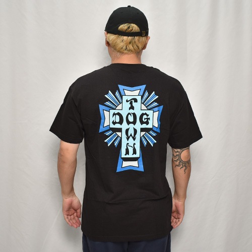 Dogtown/Cross Logo S/S T-Shirt�ʥɥå������� T����ġ˥֥�å��ߥ֥롼 [a-8165]