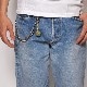 US Exclusive/"Simple & Plain" Heavy Gauge Wallet Chain/Long�ʥ��� �إӡ�������������åȥ�������˥���С� [n-9053]
