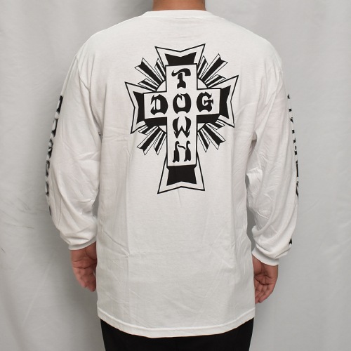 Dogtown/Cross Logo L/S T-Shirt�ʥɥå������� T����ġ˥ۥ磻�� [a-7914]