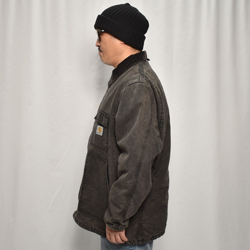 ��Carhartt/Duck Traditional Coat(�����ϡ��� �ȥ�ǥ�����ʥ륳����)�֥�å�/������XL���� [y-0848]