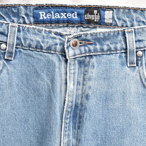 ��Levi's Silver Tab/Baggy Jeans�ʥ꡼�Х�������С����� �Х��������󥺡˥���ǥ���/������W34 [z-9976]