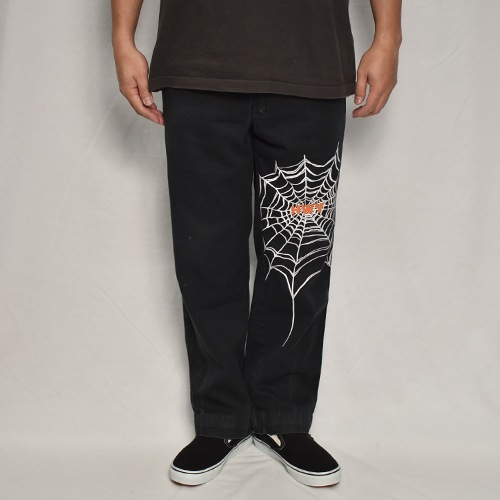 HWY��Us/Limited Big Spider Web Work Pants�ʥ��������֥�塼�磻�ߥ��� ����ѥ�ġ˥֥�å�/W34 [y-0803]