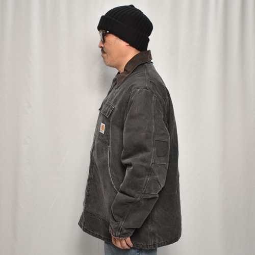 ��Carhartt/Duck Traditional Coat(�����ϡ��� �ȥ�ǥ�����ʥ륳����)�֥�å�/������XL���� [y-0849]