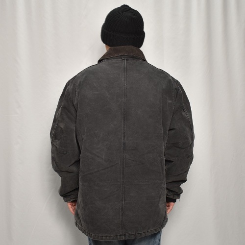 ��Carhartt/Duck Traditional Coat(�����ϡ��� �ȥ�ǥ�����ʥ륳����)�֥�å�/������XL���� [y-0849]