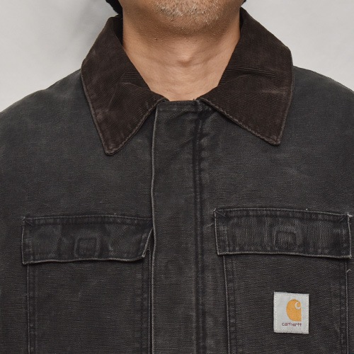 ��Carhartt/Duck Traditional Coat(�����ϡ��� �ȥ�ǥ�����ʥ륳����)�֥�å�/������XL���� [y-0849]