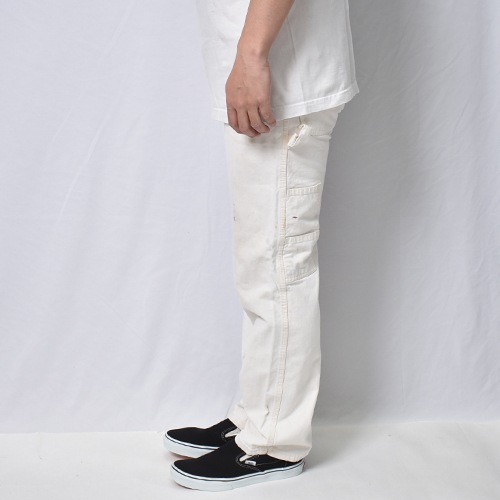 ��Dickies/White Drill Painter Pants�ʥǥ��å����� �ڥ��󥿡��ѥ�ġ˥ۥ磻��/������W30 [y-1159]