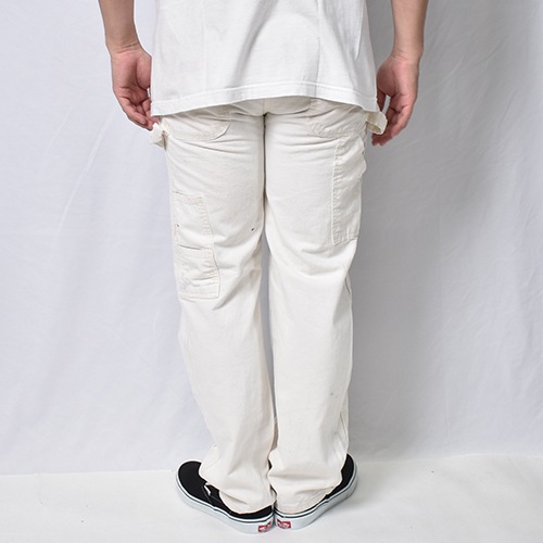 ��Dickies/White Drill Painter Pants�ʥǥ��å����� �ڥ��󥿡��ѥ�ġ˥ۥ磻��/������W30 [y-1159]