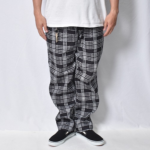 Barbed Wire Checked Easy Pants�ʥС��֥ɥ磻�䡼���������ѥ�ġ˥֥�å��ߥ��졼 [a-8501]