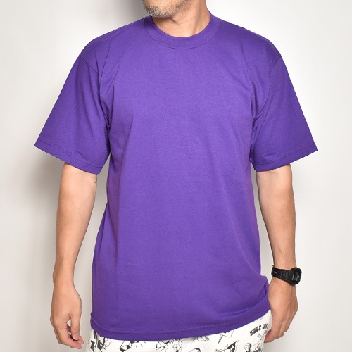 Hi-Standard グラフィックTシャツ XL 紫 Pro Club/S/S Heavy Weight Solid T-Shirt(プロクラブ Tシャツ