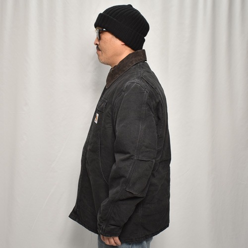 ��Carhartt/Duck Traditional Coat(�����ϡ��� �ȥ�ǥ�����ʥ륳����)�֥�å�/������XL���� [y-0850]