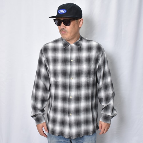 Towncraft/Ombre Checked L/S Rayon Shirt（タウンクラフト チェック