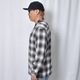 Towncraft/Ombre Checked L/S Rayon Shirt�ʥ����󥯥�ե� �����å�����ġ˥֥�å��ߥۥ磻�� [a-8525]