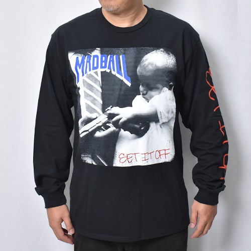 Madball/Set It Off L/S T-Shirt（マッドボール L/S Tシャツ）ブラック
