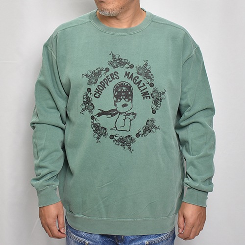 Choppers Magazine��US/Chopper Dogs Crew Neck Sweat Shirt�ʥ���åѡ����ޥ�����ߥ��� �������åȥ���ġ˥��꡼�� [a-7675]