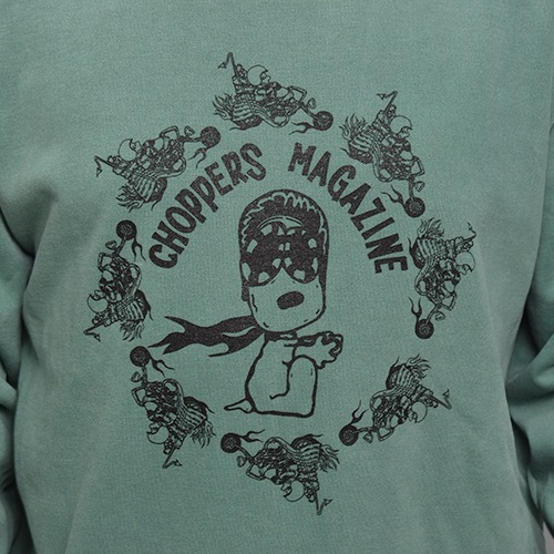 Choppers Magazine��US/Chopper Dogs Crew Neck Sweat Shirt�ʥ���åѡ����ޥ�����ߥ��� �������åȥ���ġ˥��꡼�� [a-7675]