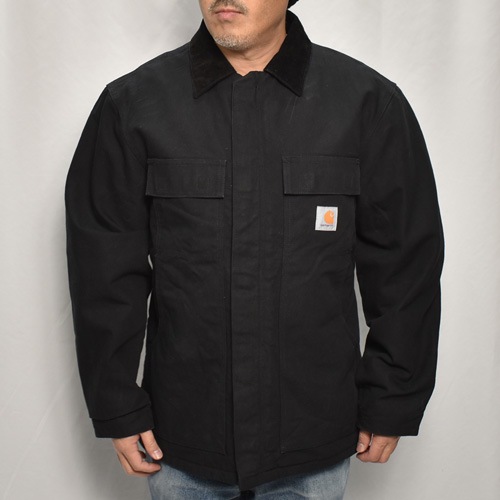��Carhartt/Duck Traditional Coat(�����ϡ��� �ȥ�ǥ�����ʥ륳����)�֥�å�/������M [y-0851]
