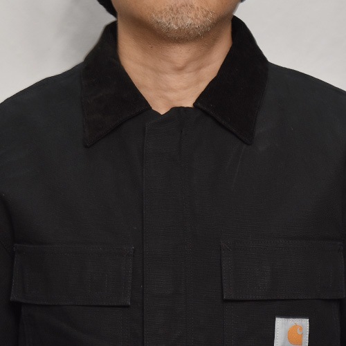 ��Carhartt/Duck Traditional Coat(�����ϡ��� �ȥ�ǥ�����ʥ륳����)�֥�å�/������M [y-0851]