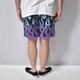Flames Printed Easy Short Pants�ʥե졼�ॹ�����������硼�ȥѥ�ġ˥֥�å��ߥѡ��ץ�/�֥롼 [a-8622]