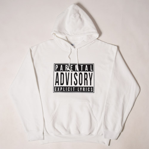 Parental Advisory/Pullover Hoodieʥڥ󥿥륢ɥХ꡼åȥѡ˥ۥ磻 [a-1552]