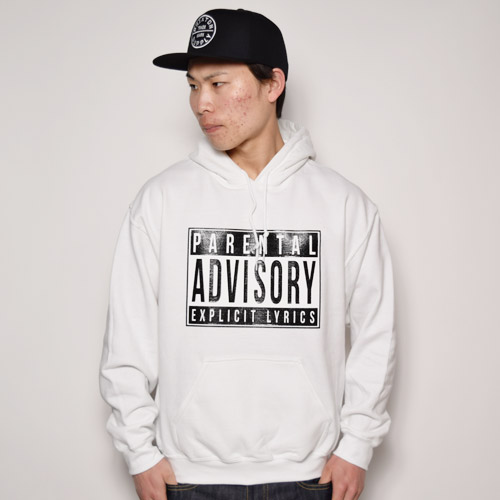 Parental Advisory/Pullover Hoodieʥڥ󥿥륢ɥХ꡼åȥѡ˥ۥ磻 [a-1552]