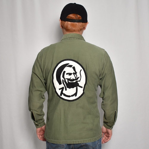 Us Customized US Army Shit Happens L/S Utility Shirt��US�����ߡ� �桼�ƥ���ƥ�����ġ˥��꡼��/����53cm [z-7303]