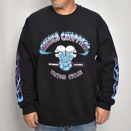 415 ClothingUs/Frisco Choppers Crewneck Sweatshirt415󥰡ߥ åȡ˥֥åߥѡץ/֥롼 [a-7745]