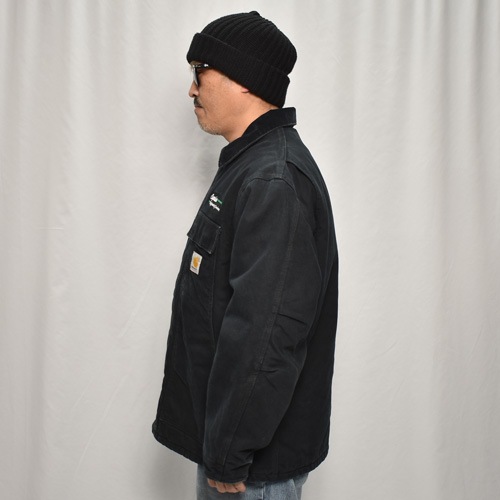 ��Carhartt/Duck Traditional Coat(�����ϡ��� �ȥ�ǥ�����ʥ륳����)�֥�å�/������L [y-0852]