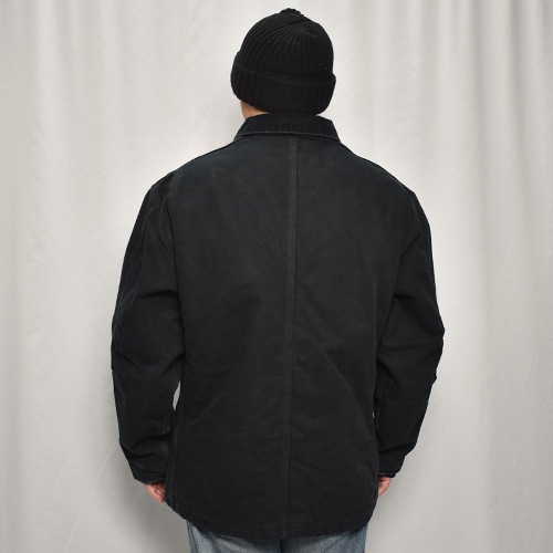 ��Carhartt/Duck Traditional Coat(�����ϡ��� �ȥ�ǥ�����ʥ륳����)�֥�å�/������L [y-0852]