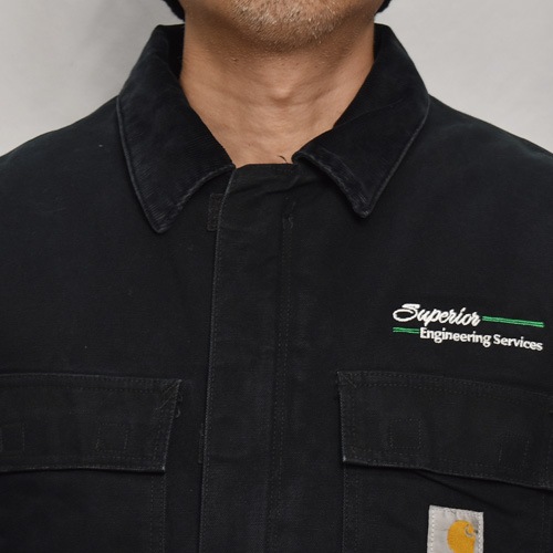 ��Carhartt/Duck Traditional Coat(�����ϡ��� �ȥ�ǥ�����ʥ륳����)�֥�å�/������L [y-0852]