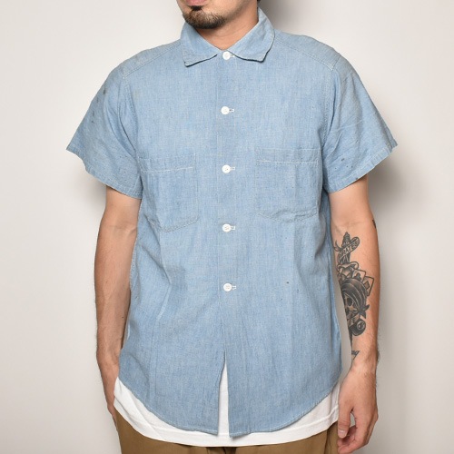 S/S Vintage Chambray Shirts（S/S シャンブレーシャツ）ブルー/サイズ