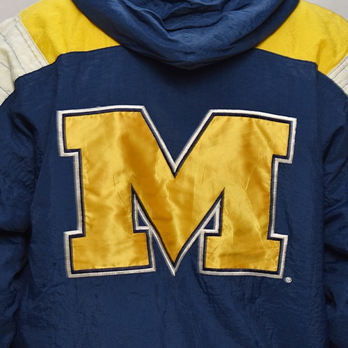 ��90's Vintage Puffer Jacket/Michigan��90's������ơ��� �ѥե������㥱�åȡ˥ͥ��ӡ��ߥ�������/������L [y-0901]