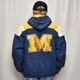 ��90's Vintage Puffer Jacket/Michigan��90's������ơ��� �ѥե������㥱�åȡ˥ͥ��ӡ��ߥ�������/������L [y-0901]