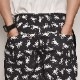 Over Printed FLY Easy Shorts�ʥե饤�����������硼�ġ˥֥�å��ߥۥ磻�� [a-6107]