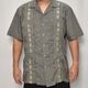 ��US Customized 80's-90's Old Over Dyed S/S Guayabera Shirt(�����С��������塼�Х����)�֥�å�/������L [z-7729]