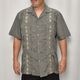 ��US Customized 80's-90's Old Over Dyed S/S Guayabera Shirt(�����С��������塼�Х����)�֥�å�/������L [z-7729]