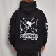Choppers Magazine��US/Chopper Cross Pullover Hoodie�ʥ���åѡ����ޥ�����ߥ��� �ѡ������˥֥�å��ߥۥ磻�� [a-7248]