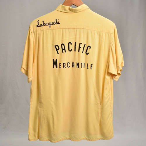 Vintage Bowling shirts ヴィンテージ ボーリングシャツ Vintage Bowling S/S Shirt（ボーリングシャツ）イエロー/サイズ