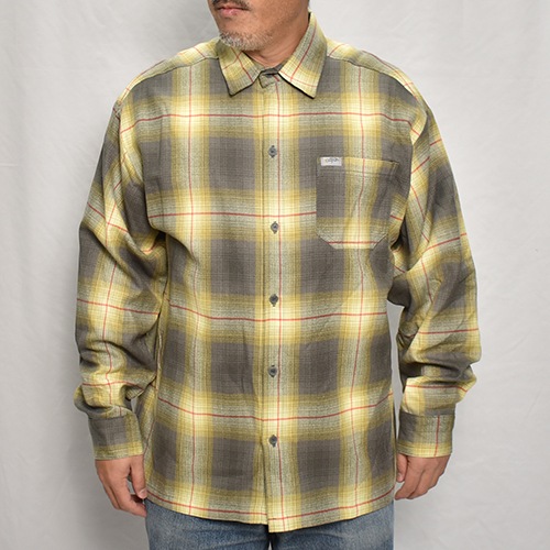 Cal Top��US/Customized Ombre Check L/S Shirt�ʥ����ȥåסߥ��� ����֥�����å�����ġ˥��������ߥ��졼 [a-7748]