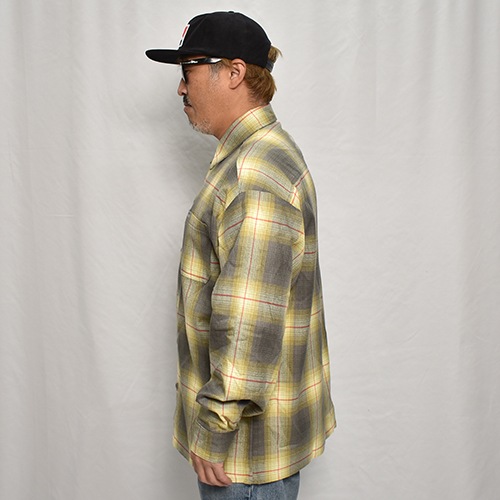 Cal Top��US/Customized Ombre Check L/S Shirt�ʥ����ȥåסߥ��� ����֥�����å�����ġ˥��������ߥ��졼 [a-7748]