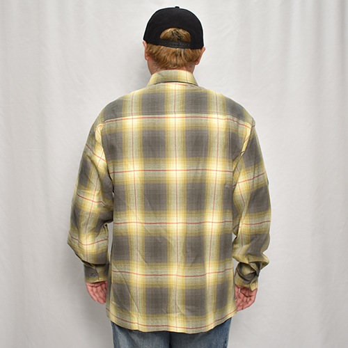 Cal Top��US/Customized Ombre Check L/S Shirt�ʥ����ȥåסߥ��� ����֥�����å�����ġ˥��������ߥ��졼 [a-7748]