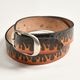 Brackney Leather Works/Embossed Leather Belt/Rising Flame�ʥ֥�å��ˡ� �쥶�� ����� �쥶���٥�ȡ� [a-7991]
