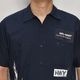 HWYUs/Limited Hand-Printed S/S Work Shirtʥ֥塼磻ߥ ġ˥ͥӡ/L [y-0279]