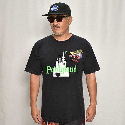 Panty Dropper��US/Burger S/S T-Shirt(�ѥ�ƥ��ɥ��åѡ��ߥ��� �С�����T�����)�֥�å�/������L [y-0340]