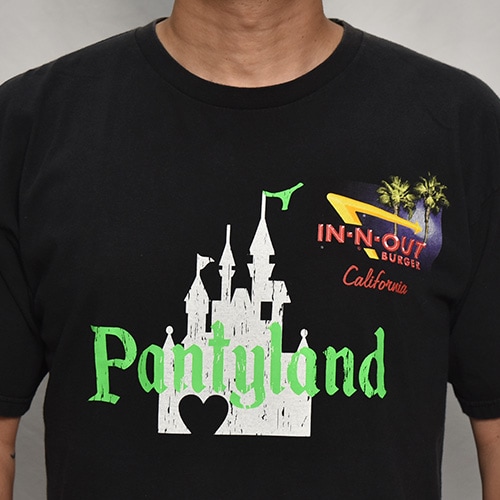 Panty Dropper��US/Burger S/S T-Shirt(�ѥ�ƥ��ɥ��åѡ��ߥ��� �С�����T�����)�֥�å�/������L [y-0340]