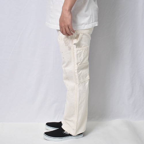 ��Dickies/White Drill Painter Pants�ʥǥ��å����� �ڥ��󥿡��ѥ�ġ˥ۥ磻��/������W33 [y-1164]