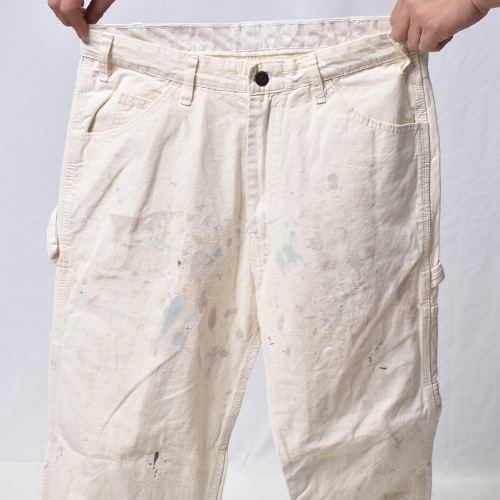��Dickies/White Drill Painter Pants�ʥǥ��å����� �ڥ��󥿡��ѥ�ġ˥ۥ磻��/������W33 [y-1164]