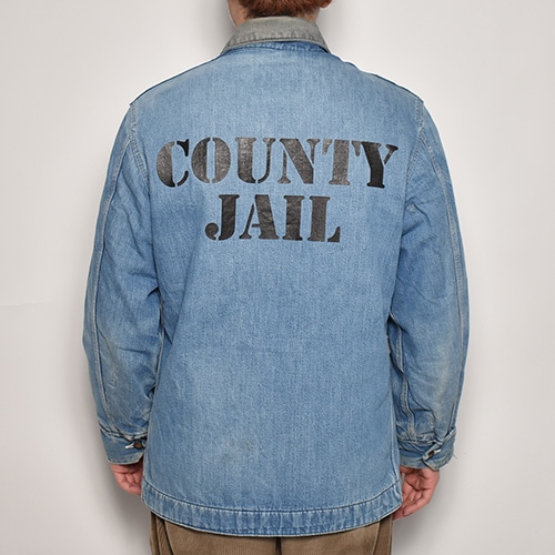 Us Customized County Jail Blanket Lined Denim Coverall Jacket（US