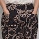 Chain Patterned Easy Pants�ʥ�������ѥ�����ɥ��������ѥ�ġ˥֥�å��ߥ֥饦�� [a-7313]