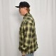 Cal Top��US/Customized Ombre Check L/S Shirt�ʥ����ȥåסߥ��� ����֥�����å�����ġ˥��꡼�֡ߥ֥�å� [a-7746]