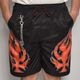 Iron Cross Flames Amphibious Nylon Easy Short Pants�ʥե졼�ॹ�ʥ����󥤡��������硼�ȥѥ�ġ˥֥�å��ߥ�å� [a-7989]